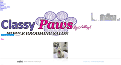 Desktop Screenshot of classypawsmobilepetgrooming.com